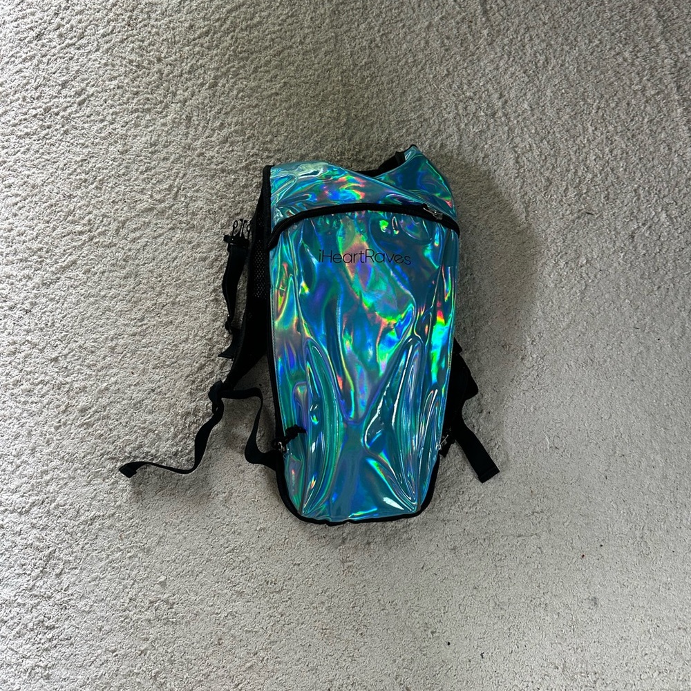 Holographic Backpack rave hydro pack
